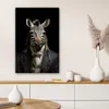 MuchoWow® - Leinwandbilder - Zebra - Porträt - Schwarz - Produktbild-Vorschau 6