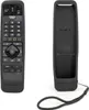A black silicone case for a remote control is shown next to the remote control itself. Produktbild-Vorschau