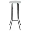 vidaXL Tabouret de bar pliable 2 pcs. PEHD et acier blanc Voir les images du produit 3