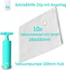 10x Vakuumbeutel Lebensmittel Set Vakuumierbeutel 28x25cm Produktbild-Vorschau 2