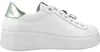 Damen Sneaker Pia302a aus Leder in Weiß mit Plateausohle Produktbild-Vorschau 4