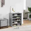 vidaXL Scarpiera grigio cemento 60x35x70 cm materiale a Anteprima dell’immagine prodotto 2