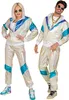 A man and a woman posing in matching holographic tracksuits. Produktbild-Vorschau