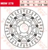 TRW Bremsscheibe Allround schwimmend MSW278 Tiger 1050 SE Produktbild-Vorschau 5