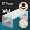 CASARIA® Tonnelle de jardin Rimini blanc 3x6m avec toile Voir les images du produit 4