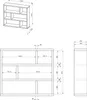 Temahome Dublin Étagère 105 x 120 x 29 Placage Mukali Voir les images du produit 6