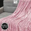 Útulná prikrývka na posteľ károvaná ružová reliéfna 160x200 Náhľad obrázku produktu 15
