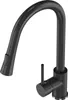 A black kitchen faucet with a speckled finish. Náhled obrázku produktu