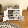Komoda HOMCOM s zásuvkami, skříňka s dřevěným rámem, úložná Náhled obrázku produktu 8