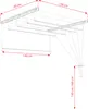 Suszarka sufitowa 5x140 cm na pranie biała regulowana Podgląd zdjęcia produktu 9