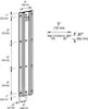 Ergotron 25,4cm (10") Wand-Schiene aluminum Produktbild-Vorschau 2