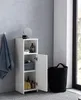 Badschrank 30 x 95,5 x 30 cm weiß Holz mit Tür und Produktbild-Vorschau 5
