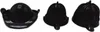 Three views of a black citrus juicer. Podgląd zdjęcia produktu