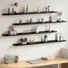vidaXL Wandregale 4 Stk. Schwarz 115x9x3 cm Produktbild-Vorschau 2