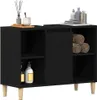 vidaXL Skříňka pod umyvadlo dub černý 80x33x60 cm materiál Náhled obrázku produktu 4