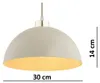 KAR LIGHTING Pendellampe 1-flammig Beige – Moon Ecru Produktbild-Vorschau 5