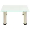 vidaXL Table TV 60x35x17 cm Verre trempé satiné Voir les images du produit 2