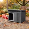 KOMFOTTEU Hundehütte Outdoor, Hundehaus für mittelgroße Produktbild-Vorschau 6