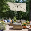 SONGMICS Sonnenschirm 200 x 125 cm UPF 50+ Sonnenschutz Produktbild-Vorschau 1