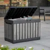Keter Gartenbox Kentwood 190 Liter - Holzoptik Stormgrey - Produktbild-Vorschau 4