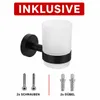 ROUND BLACK Zahnputzbecherhalter aus Edelstahl mit Becher Produktbild-Vorschau 5