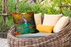 MuchoWow® Outdoor Kissen - Steine - Baum - Wasserfall - Produktbild-Vorschau 3