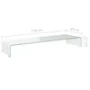 vidaXL Rehausse TV/moniteur verre vert 110x30x13 cm Voir les images du produit 13
