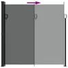 vidaXL Ausziehbare Seitenmarkise Anthrazit 200x300 cm Produktbild-Vorschau 4
