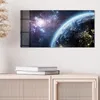 DEQORI Glasbild Echtglas 60x30 cm 'Blick aus dem All' Produktbild-Vorschau 4