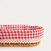 HOMLA Koszyk w kratkę PERLOTTE 32 x 25 cm Podgląd zdjęcia produktu 2