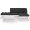 vidaXL 5-tlg. Garten-Lounge-Set mit Kissen Kiefer Produktbild-Vorschau 3