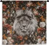 MuchoWow® Wandteppich Wandbehang Blumen - Löwe - Porträt Produktbild-Vorschau 1