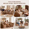 COMHOMA Sofa, modulares Schlafsofa, Polstersofa, 3-Sitzer Produktbild-Vorschau 9