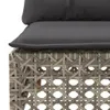 10-tlg. Garten-Sofagarnitur mit Kissen Grau Poly Rattan Produktbild-Vorschau 6
