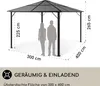 Blumfeldt Pavillon 3x4m, Rostfreier Aluminium-Pavillon mit Produktbild-Vorschau 4