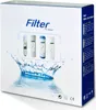 A product box for water filter cartridges, showing a splash of water and images of the cartridges. Produktbild-Vorschau