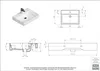Aqua Bagno Waschbecken 60 im modernen Loft Air Design Eckig Produktbild-Vorschau 9