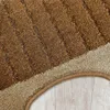 Badteppich Set 3-TLG. Braun - rutschfest & Weich, Badematte Produktbild-Vorschau 9