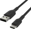 Belkin USB-C/USB-A Kabel      2m ummantelt, schwarz  Produktbild-Vorschau 4