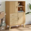 Credenza OLDEN Brown 85x43x125 cm in legno massiccio di Anteprima dell’immagine prodotto 1