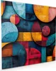 Küchenrückwand Spritzschutz Glas mit Motiv Bunte Kreise 40 Produktbild-Vorschau 1
