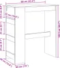 "2026 Promotion" Bartisch mit Regal Weiß 90x40x103,5 cm Produktbild-Vorschau 7