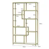 A diagram of a bookshelf with dimensions labeled. Produktbild-Vorschau