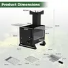COSTWAY Gartenofen zum Kochen, Campingofen mit Topfgestell, Produktbild-Vorschau 7