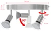MONZANA LED Deckenstrahler Spot Lampe 3 Flammig Rund Produktbild-Vorschau 3