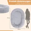 COSTWAY Hundebett riesig mit Kissen, Decke, Riemen & Produktbild-Vorschau 3