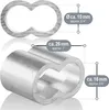 com-four® 12x Seilklemme 10mm - Würgeklemmen aus Aluminium Produktbild-Vorschau 6