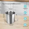 MODFU Messbecher Edelstahl, 500 ML [3 Messskalen, Produktbild-Vorschau 2