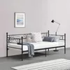 Letto in metallo "Kerava" con rete a doghe 90x200 cm, nero Anteprima dell’immagine prodotto 6