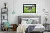 MuchoWow® MuchoWow® Gerahmtes Poster Pferd - Blumen - Gras Produktbild-Vorschau 5